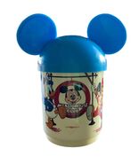 Vintage Walt Disney World Plastic Cup Mickey Mouse Ears Lid Blue Dumbo M... - €5,10 EUR