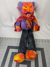 Stuffins Devil Monster Plush Doll 21 Inch Orange Purple Stuffed Animal Toy - £31.82 GBP