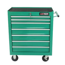 7 Drawers Multifunctional Tool Cart With WHEELS-GREEN - £188.00 GBP
