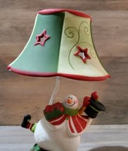 Yankee Candle Circus Snowman Votive Holder Lamp Shade Holiday Decoration   - $37.16