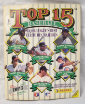 1990 Top 15 Mlb Baseball Best Players Sticker Book Album Panini Vintage Sports - £19.95 GBP