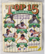 1990 TOP 15 MLB BASEBALL BEST PLAYERS STICKER BOOK ALBUM PANINI VINTAGE ... - £18.77 GBP