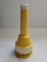 Manual Spring Loaded Meat Tenderizer Plastic 1970s Vintage Yellow White 6.38&quot; H - $15.29