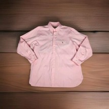 Ralph Lauren Dress Shirt Mens 18 34/35 Button Down Classic Fit Pink Flesh Pony - $28.70