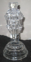Princess House #849 Nutcracker Candlestick Holder 24% Lead Crystal Glass Nib - £21.21 GBP