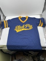 Vintage 80s Slick Pig BBQ Baseball Jersey Graphic T Shirt Size Small S U... - €30,08 EUR