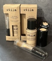 2 Stila Stay All Day Foundation Concealer &amp; Brush Kit Fair 2- Free Ship New - $21.25