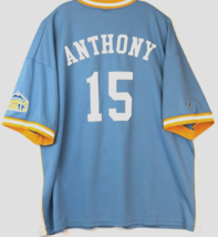 Carmelo Anthony #15 Denver Nuggets Blue Stitched Vintage 90s Pre-Game Warmup 3XL - £29.60 GBP