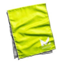Mission HydroActive Original Microfiber Cooling Towel,VIS GREEN 10&quot; x 33... - £9.77 GBP