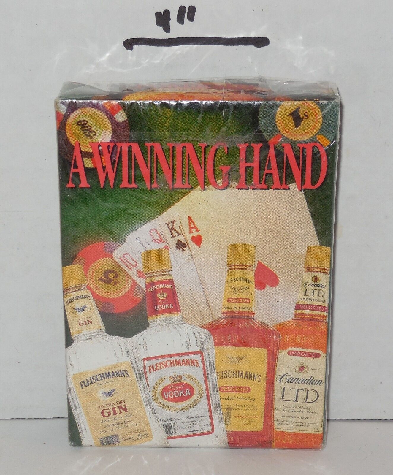 A Winning Hand Gin Vodka Whiskey Deck of Playing Cards New - $10.44