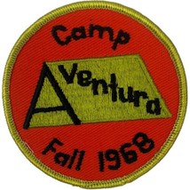 Camp Aventura Fall 1968 Girl Scouts of America Patch Badge Los Angeles 1960s - £18.05 GBP