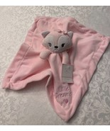 BABY KISS PINK FOX SATIN BACK LOVEY SECURITY BLANKET  &quot;LITTLE DREAMER&quot; 14&quot; - £10.56 GBP