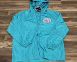 Friends TV Show Central Perk XL Teal Windbreaker Jacket Culturefly Size ... - $33.24