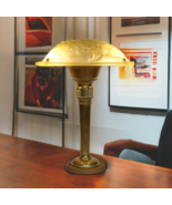 Art Deco Table Lamp &quot;FLOWER HONEY&quot; Unique Brass Lamp Berlin Light - $612.37
