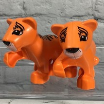 Lego Duplo Tiger Cubs Lot Of 2 Zoo Animals Figures  - $11.88