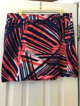 NWT Ladies GREG NORMAN Navy Blue &amp; Coral Golf Skort - sizes 12 &amp; 14 $79 ... - $29.99