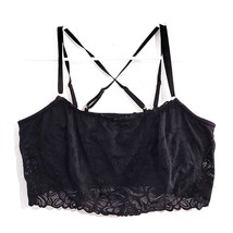 Aerie Holiday Best Lace Longline Bralette Black XXL - $20.00