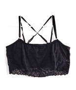 Aerie Holiday Best Lace Longline Bralette Black XXL - $27.35 CAD