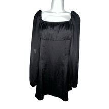 Majorelle Revolve Carla Black Puff Long Sleeves Mini Dress Size Small St... - $1,037.95 MXN