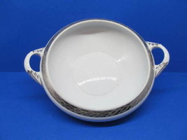 Fukagawa Arita Silver Lichen Pattern 917  Handled Soup Serving Dish VGC No Lid - £24.04 GBP