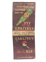 Carling’s Red Cap Ale Beer Cleveland Ohio Brewery Matchbook Cover Matchbox - £6.28 GBP
