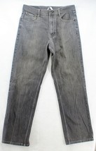 AKADEMIKS Jeans Men&#39;s Size 34x31 Grey Cotton Streetwear 6 pockets Denim Pants - $22.76