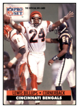 1991 Pro Set Lewis
  Billups   Cincinnati Bengals Football
  Card GMMGA - $0.50