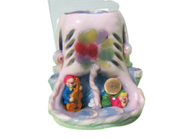 Vintage Hand Carved Clown Themed Wax Candle 6&quot;T Never Burned - £15.91 GBP