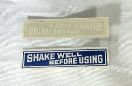 Old Antique Vintage Label SHAKE WELL BEFORE USING Medicine Bottle Drug S... - £1.15 GBP