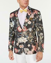 Tallia Mens Slim-Fit Floral Jacquard Blazer, Size 38S - £91.19 GBP