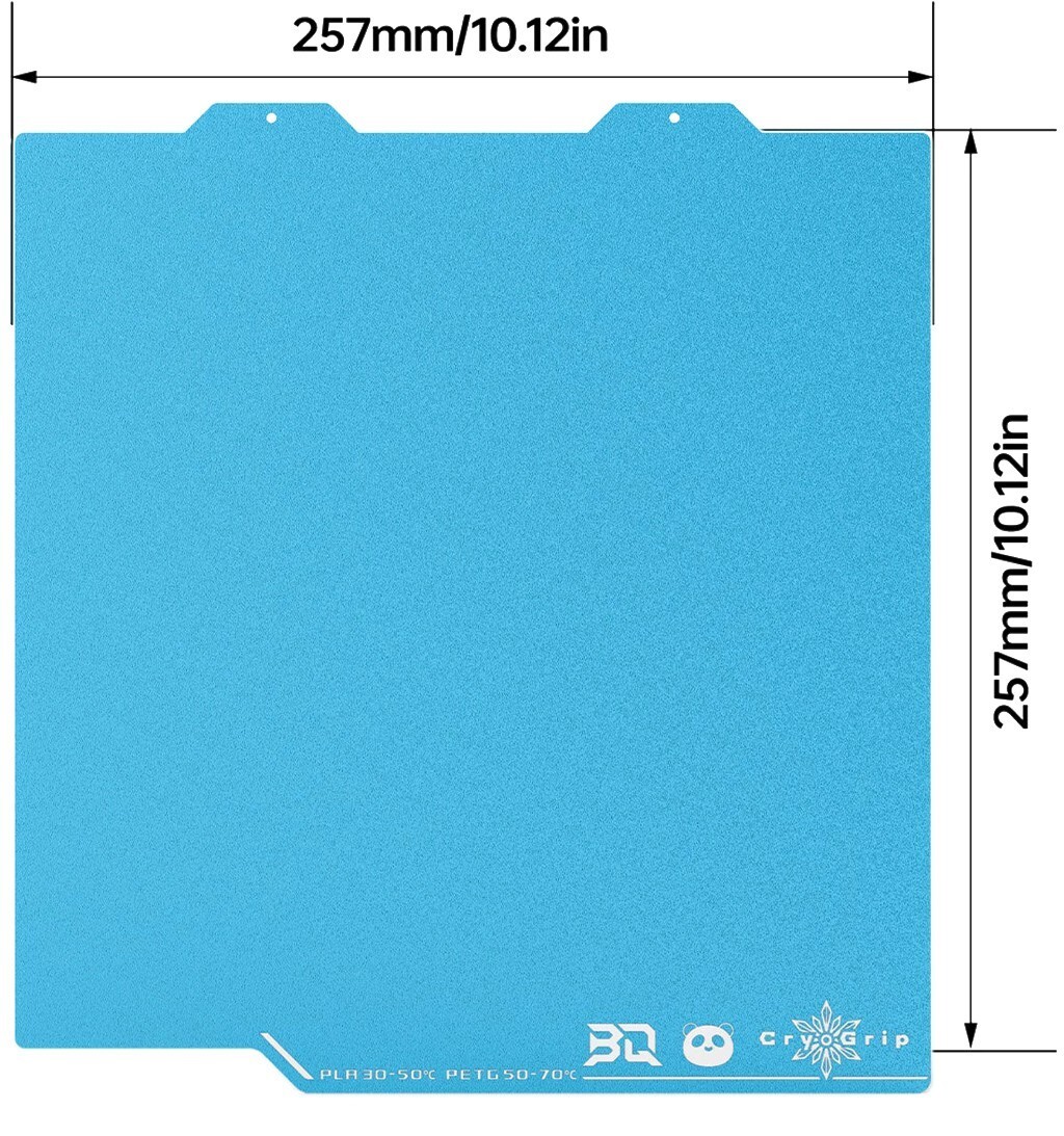 CryoGrip Pro Frostbite Doublesided Build Plate 257x257mm BambuLab P1P P1... - $26.11