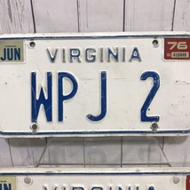 VIRGINIA license plate U. S. CONGRESSMAN William Pat Jennings VA 1976 Vt... - £23.24 GBP