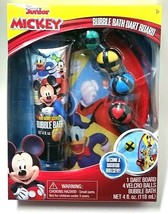 Disney Junior Mickey Bath Time Bubble Bath Dart Ball Set Bath Fun Box Se... - $12.85