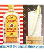 1968 Gordon&#39;s London Dry Gin Advertisement Life Magazine Distillery HM2AA - €21,54 EUR