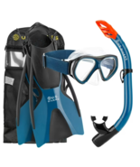 U.S. Divers Playa Adult Snorkel Set L/XL (Black &amp; Blue) - €36,58 EUR