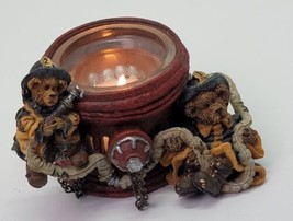 Boyds Bears Marshall Bill Give Us Courage Fireman Fire Hose Votive Candle Holder - £15.41 GBP
