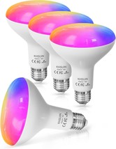 Khsuin Wifi Smart Light Bulbs 150W Equivalent, 16W Dimmable 1600Lm Br30, 4 Pack - £71.88 GBP