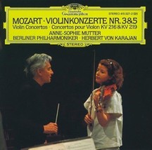 Herbert Von Karajan : Mozart: Violin Concertos No 3 &amp; 5 CD Pre-Owned - £11.95 GBP