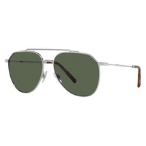 DOLCE &amp; GABBANA DG2296 05/9A Silver/Dark Green Polarized 58-15-145 Sunglasses... - £145.69 GBP