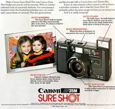 Canon Sure Shot AF 35mm Camera 1979 Advertisement Vintage Photography DWKK7 - £22.41 GBP