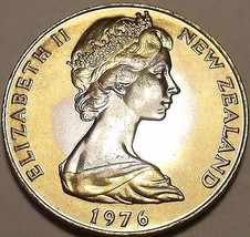Massive Unc New Zealand 1976 Dollar~Only 36,000 Minted - $24.57