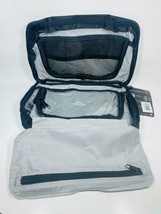 3 Sectional Hanging Toiletries Case Black/Gray Travel - $16.81