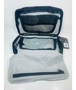 3 Sectional Hanging Toiletries Case Black/Gray Travel - £12.55 GBP