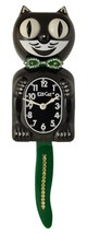 Limited Edition Green Bow Kit-Cat Klock Swarovski Tail w/Bow Tie Jeweled Clock - £119.86 GBP