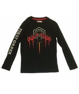 Star Wars Long Sleeve Shirt Unisex Kids Size L - Black w/ Kylo Ren First... - £7.60 GBP