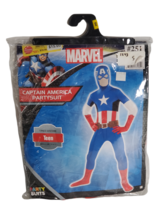 Teens Captain America Partysuit Skin Suit Halloween Costume Small 1Pc Suit New - £11.02 GBP