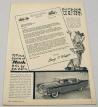 1956 Print Ad Nash Ambassador Special Cars No. 75 in a Series by Ed Zern - $9.88