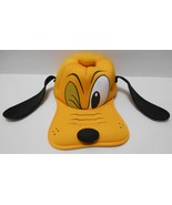 DISNEY WORLD Pluto Foam CAP Hat with Ears Wink Face Adult Size Adjustable - £27.50 GBP