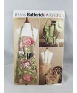 Butterick Waverly Garden Set Sewing Pattern B5506 Apron Sleeves Tote Hat - £8.47 GBP