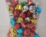 100 Pcs Christmas Bells Craft Jingle Small Bell Gold Silver Red Green US... - $12.86